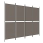 vidaXL 4-tlg. Paravent Anthrazit 200x220 cm Stoff vidaXL 4-tlg. Paravent Anthrazit 200x220 cm Stoff