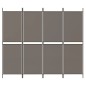 vidaXL 4-tlg. Paravent Anthrazit 200x220 cm Stoff vidaXL 4-tlg. Paravent Anthrazit 200x220 cm Stoff