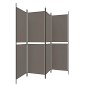 vidaXL 4-tlg. Paravent Anthrazit 200x220 cm Stoff vidaXL 4-tlg. Paravent Anthrazit 200x220 cm Stoff