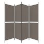 vidaXL 4-tlg. Paravent Anthrazit 200x220 cm Stoff vidaXL 4-tlg. Paravent Anthrazit 200x220 cm Stoff