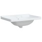 Waschbecken Weiß 71x48x23 cm Rechteckig Keramik Waschbecken Weiß 71x48x23 cm Rechteckig Keramik