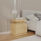 vidaXL Nachttisch Sonoma-Eiche 45x35x52 cm Holzwerkstoff vidaXL Nachttisch Sonoma-Eiche 45x35x52 cm Holzwerkstoff