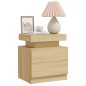 vidaXL Nachttisch Sonoma-Eiche 45x35x52 cm Holzwerkstoff vidaXL Nachttisch Sonoma-Eiche 45x35x52 cm Holzwerkstoff