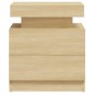 vidaXL Nachttisch Sonoma-Eiche 45x35x52 cm Holzwerkstoff vidaXL Nachttisch Sonoma-Eiche 45x35x52 cm Holzwerkstoff