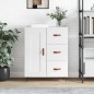 vidaXL Sideboard Hochglanz-Weiß 69,5x34x90 cm Holzwerkstoff vidaXL Sideboard Hochglanz-Weiß 69,5x34x90 cm Holzwerkstoff