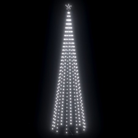 vidaXL Weihnachtsbaum-Dekoration Kegelform 752 LEDs 160x500cm Kaltweiß