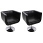 Loungesessel 2 Stk. Kunstleder Schwarz Loungesessel 2 Stk. Kunstleder Schwarz