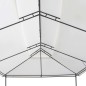 vidaXL Pavillon 600x298x270 cm Weiß 180g/m² vidaXL Pavillon 600x298x270 cm Weiß 180g/m²