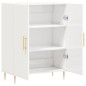 vidaXL Sideboard Hochglanz-Weiß 69,5x34x90 cm Holzwerkstoff vidaXL Sideboard Hochglanz-Weiß 69,5x34x90 cm Holzwerkstoff