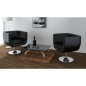 Loungesessel 2 Stk. Kunstleder Schwarz Loungesessel 2 Stk. Kunstleder Schwarz