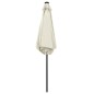 vidaXL Sonnenschirm mit LED-Leuchten & Aluminium-Mast 270 cm Sandweiß vidaXL Sonnenschirm mit LED-Leuchten & Aluminium-Mast 270 cm Sandweiß