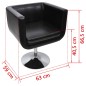 Loungesessel 2 Stk. Kunstleder Schwarz Loungesessel 2 Stk. Kunstleder Schwarz