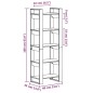 vidaXL Bücherregal/Raumteiler Weiß 60x35x160 cm Massivholz vidaXL Bücherregal/Raumteiler Weiß 60x35x160 cm Massivholz