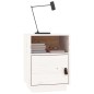 vidaXL Nachttische 2 Stk. Weiß 40x34x55 cm Massivholz Kiefer vidaXL Nachttische 2 Stk. Weiß 40x34x55 cm Massivholz Kiefer