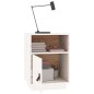 vidaXL Nachttische 2 Stk. Weiß 40x34x55 cm Massivholz Kiefer vidaXL Nachttische 2 Stk. Weiß 40x34x55 cm Massivholz Kiefer