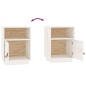 vidaXL Nachttische 2 Stk. Weiß 40x34x55 cm Massivholz Kiefer vidaXL Nachttische 2 Stk. Weiß 40x34x55 cm Massivholz Kiefer