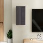 vidaXL TV-Schrank Hochglanz-Grau 30,5x30x60 cm Holzwerkstoff vidaXL TV-Schrank Hochglanz-Grau 30,5x30x60 cm Holzwerkstoff