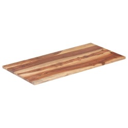 vidaXL Tischplatte Massivholz Palisander 25-27 mm 60×100 cm 
