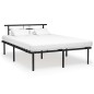 vidaXL Bettgestell Schwarz Metall 160x200 cm vidaXL Bettgestell Schwarz Metall 160x200 cm
