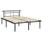 vidaXL Bettgestell Schwarz Metall 160x200 cm vidaXL Bettgestell Schwarz Metall 160x200 cm