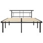 vidaXL Bettgestell Schwarz Metall 160x200 cm vidaXL Bettgestell Schwarz Metall 160x200 cm