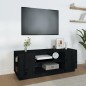 vidaXL TV-Schrank Schwarz 110x35x40,5 cm Massivholz Kiefer vidaXL TV-Schrank Schwarz 110x35x40,5 cm Massivholz Kiefer