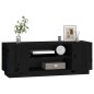 vidaXL TV-Schrank Schwarz 110x35x40,5 cm Massivholz Kiefer vidaXL TV-Schrank Schwarz 110x35x40,5 cm Massivholz Kiefer
