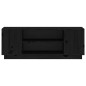vidaXL TV-Schrank Schwarz 110x35x40,5 cm Massivholz Kiefer vidaXL TV-Schrank Schwarz 110x35x40,5 cm Massivholz Kiefer