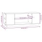 vidaXL TV-Schrank Schwarz 110x35x40,5 cm Massivholz Kiefer vidaXL TV-Schrank Schwarz 110x35x40,5 cm Massivholz Kiefer