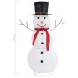 vidaXL LED-Schneemann Weihnachtsfigur Luxus-Stoff 120 cm vidaXL LED-Schneemann Weihnachtsfigur Luxus-Stoff 120 cm