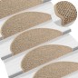 vidaXL Treppenmatten Selbstklebend Sisal 15 Stk. 65x21x4cm Dunkelbeige vidaXL Treppenmatten Selbstklebend Sisal 15 Stk. 65x21x4cm Dunkelbeige
