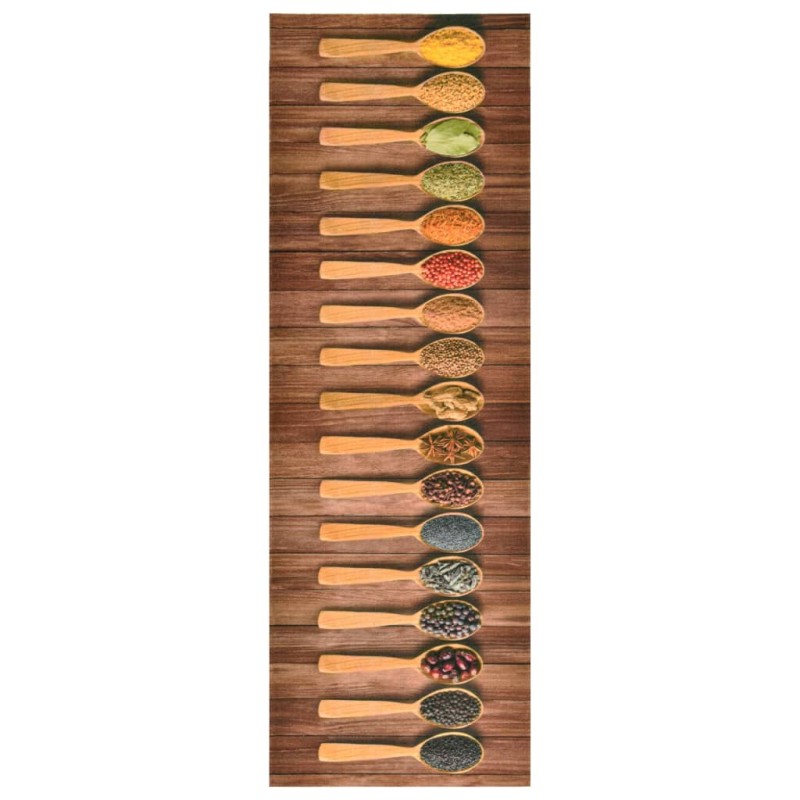 vidaXL Küchenbodenmatte Waschbar Löffel 60x180 cm vidaXL Küchenbodenmatte Waschbar Löffel 60x180 cm