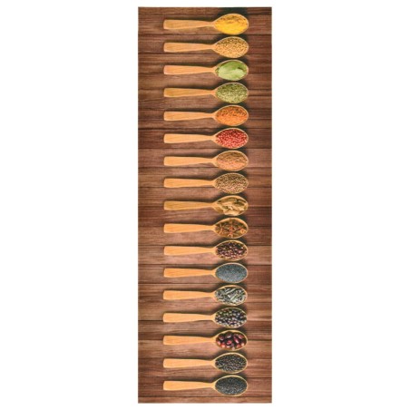 vidaXL Küchenbodenmatte Waschbar Löffel 60x180 cm  