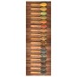 vidaXL Küchenbodenmatte Waschbar Löffel 60x180 cm vidaXL Küchenbodenmatte Waschbar Löffel 60x180 cm