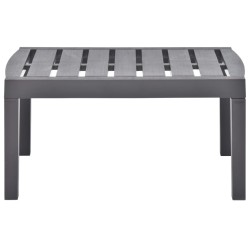 vidaXL Gartentisch Mokka 78x55x38 cm Kunststoff