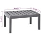 vidaXL Gartentisch Mokka 78x55x38 cm Kunststoff vidaXL Gartentisch Mokka 78x55x38 cm Kunststoff