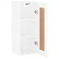 vidaXL Wandschrank Hochglanz-Weiß 34,5x34x90 cm Holzwerkstoff vidaXL Wandschrank Hochglanz-Weiß 34,5x34x90 cm Holzwerkstoff
