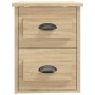 vidaXL Wand-Nachttisch Sonoma-Eiche 41,5x36x53 cm