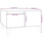 vidaXL Couchtisch Sonoma-Eiche 55x55x36,5 cm Holzwerkstoff vidaXL Couchtisch Sonoma-Eiche 55x55x36,5 cm Holzwerkstoff