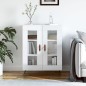 vidaXL Sideboard Hochglanz-Weiß 69,5x34x90 cm Holzwerkstoff vidaXL Sideboard Hochglanz-Weiß 69,5x34x90 cm Holzwerkstoff
