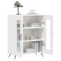vidaXL Sideboard Hochglanz-Weiß 69,5x34x90 cm Holzwerkstoff vidaXL Sideboard Hochglanz-Weiß 69,5x34x90 cm Holzwerkstoff