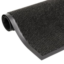 vidaXL Fußmatte getuftet 60x180 cm Schwarz