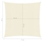 vidaXL Sonnensegel 160 g/m² Creme 7x7 m HDPE vidaXL Sonnensegel 160 g/m² Creme 7x7 m HDPE