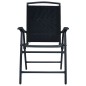 vidaXL Klappbare Gartenstühle 2 Stk. Textilene Schwarz vidaXL Klappbare Gartenstühle 2 Stk. Textilene Schwarz