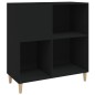 vidaXL Plattenschrank Schwarz 84,5x38x89 cm Holzwerkstoff vidaXL Plattenschrank Schwarz 84,5x38x89 cm Holzwerkstoff