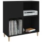 vidaXL Plattenschrank Schwarz 84,5x38x89 cm Holzwerkstoff vidaXL Plattenschrank Schwarz 84,5x38x89 cm Holzwerkstoff
