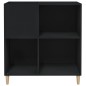 vidaXL Plattenschrank Schwarz 84,5x38x89 cm Holzwerkstoff vidaXL Plattenschrank Schwarz 84,5x38x89 cm Holzwerkstoff