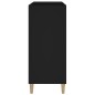 vidaXL Plattenschrank Schwarz 84,5x38x89 cm Holzwerkstoff vidaXL Plattenschrank Schwarz 84,5x38x89 cm Holzwerkstoff
