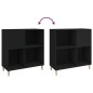 vidaXL Plattenschrank Schwarz 84,5x38x89 cm Holzwerkstoff vidaXL Plattenschrank Schwarz 84,5x38x89 cm Holzwerkstoff
