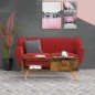 vidaXL Couchtisch Räuchereiche 100x49,5x43 cm Holzwerkstoff vidaXL Couchtisch Räuchereiche 100x49,5x43 cm Holzwerkstoff